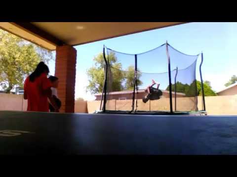 I did a double front flip!