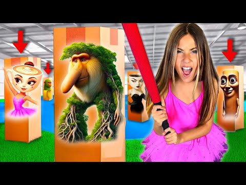 NASCONDINO ESTREMO NELLE SCATOLE CON ITALIAN BRAINROT CONTRO LA GUARDIA! *SFIDA*