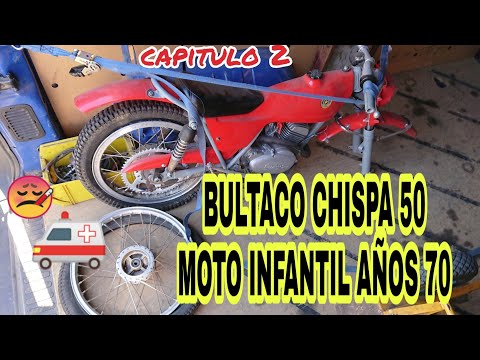 1+2 Moto infantil  BULTACO CHISPA 50 Rescate, compra, valoración estado y montar