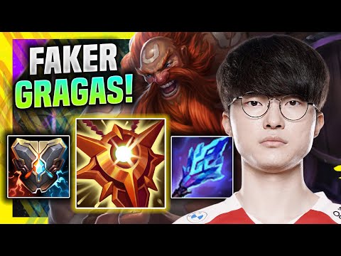 FAKER IS SO GOOD WITH GRAGAS! - T1 Faker Plays Gragas Support vs Rell! | Season 11