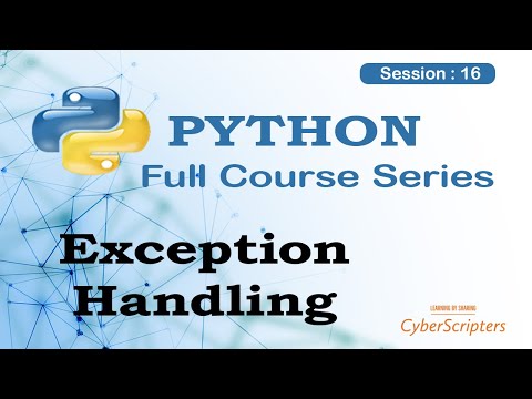 Python Tutorial Session 16 Exception Handling In Python