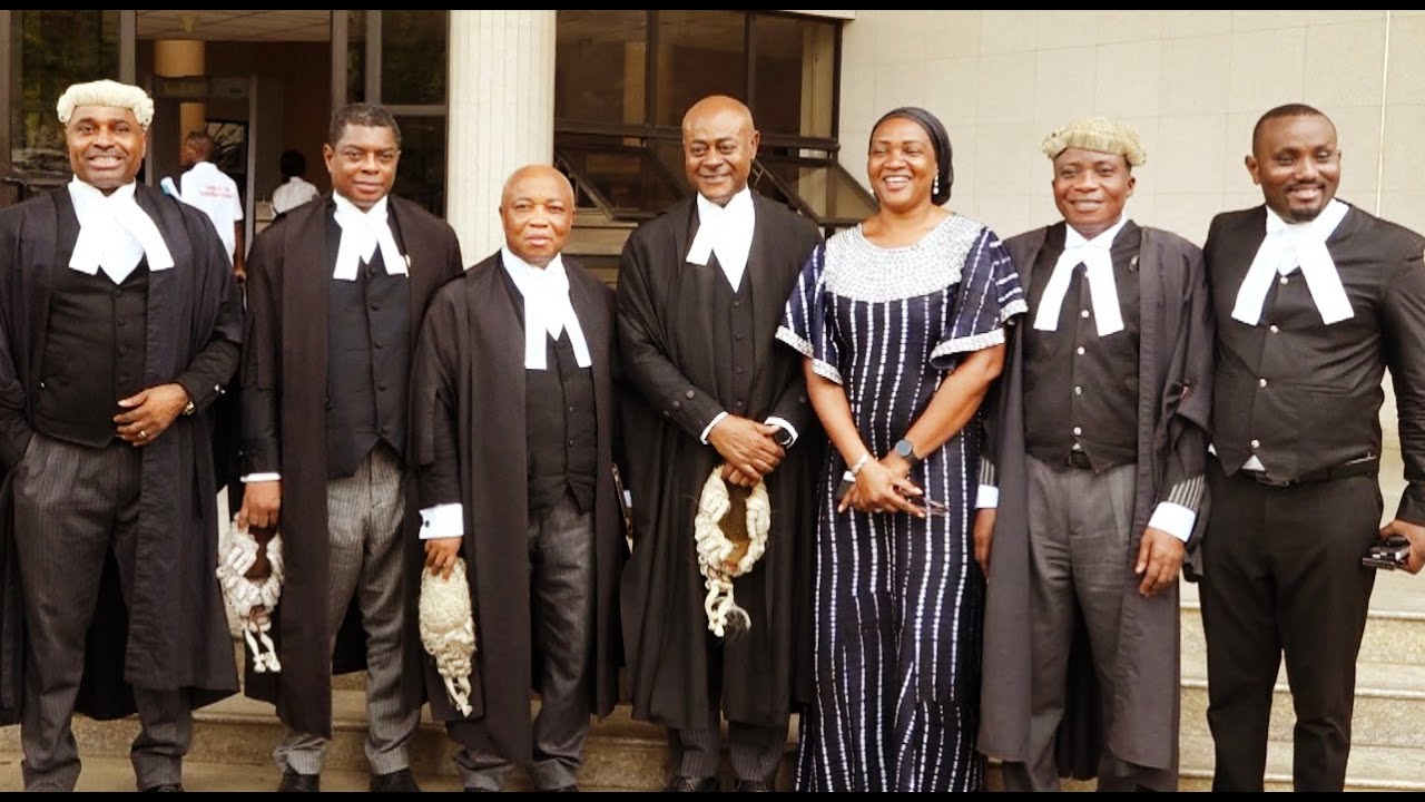 Watch PeterObi, His Lawyers Fraternise As Hearing Begins At Presidential Election Petition Tribunal