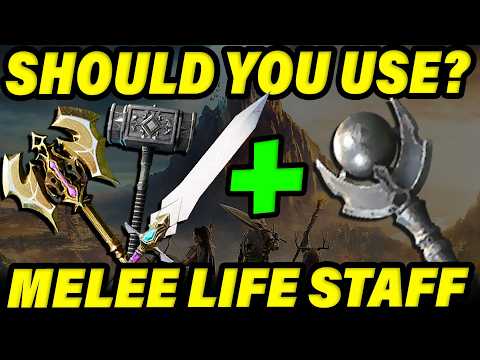 SHOULD YOU GO MELEE WEAPON + LIFE STAFF IN NEW WORLD ATERNUM?