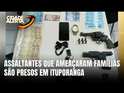 Suspeitos de assaltos e ameaças contra famílias são presos em Ituporanga
