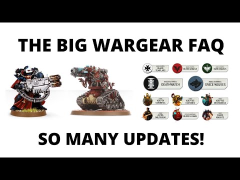 Big Wargear FAQs and Codex Updates for Space Marines - Many Huge Changes!