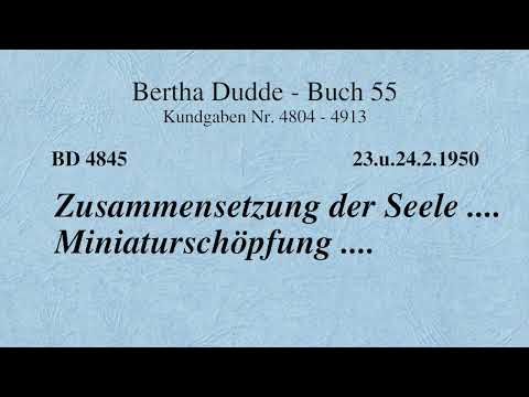 BD 4845 - ZUSAMMENSETZUNG DER SEELE .... MINIATURSCHÖPFUNG ....
