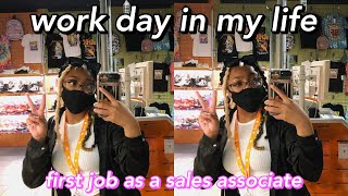 a work day in my life: first job EVER as a sales associate
