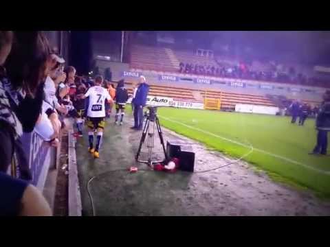 Mouscron - Charleroi 0-2 (Fin du match avec Tainmont au mégaphone !!)