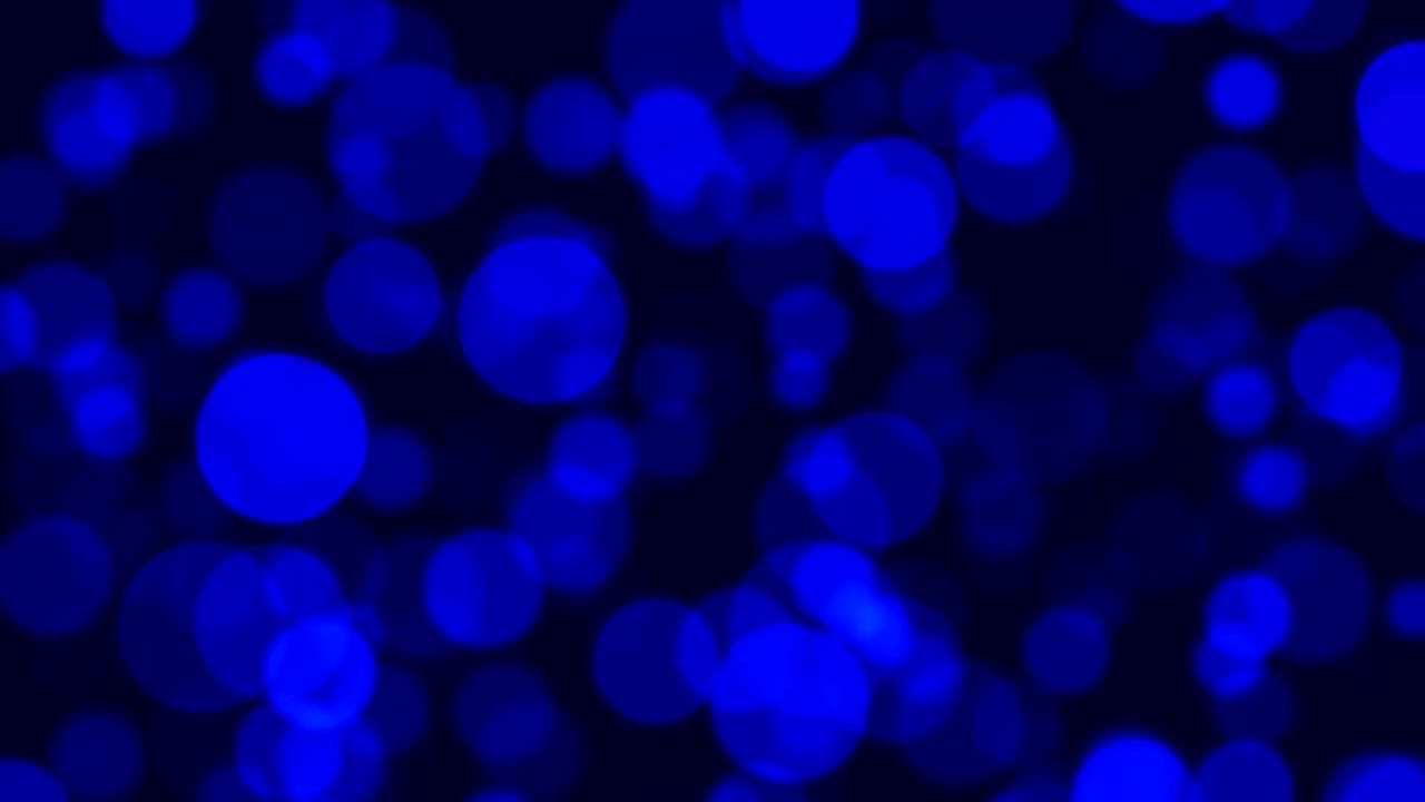 Abstract Blue Bokeh Background - 2 Hours