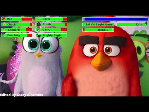 The Angry Birds Movie 2 (2019) Final Battle with healthbars 4/4