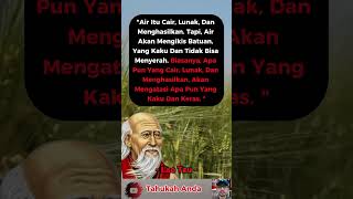 Download lagu 'Air Itu Cair, Lunak, Dan Menghasilkan. Tapi, Air Akan Mengikis Batuan, Yang Kaku Dan.... '- Lao Tzu mp3