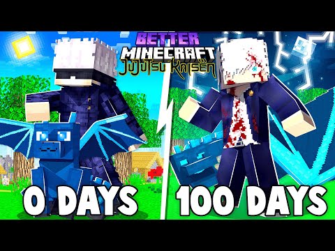 100 Days in Jujutsu Kaisen x Minecraft - Insane Results!