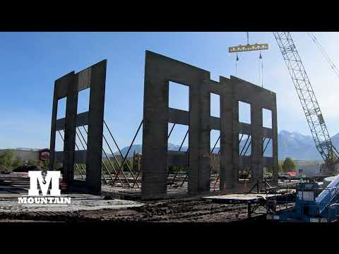 Tilt-Up Construction Explained - Crane 101 - Mountain Crane (4K)