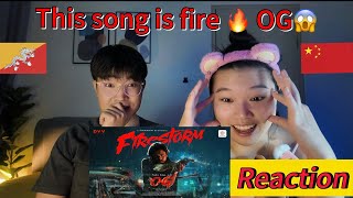 Foreign Couple React | They Call Him OG- Firestorm lyric video | Pawan Kalyan | Sujeeth | Thaman S 
