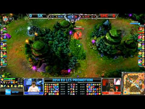 SK Gaming vs SUPA HOT CREW XD | Game 1 / Bo5 |  EU LCS 2014 Spring Promotion Season 4 | SK vs SHC G1