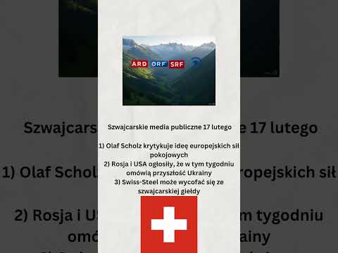 Szwajcarskie media publiczne 17 lutego