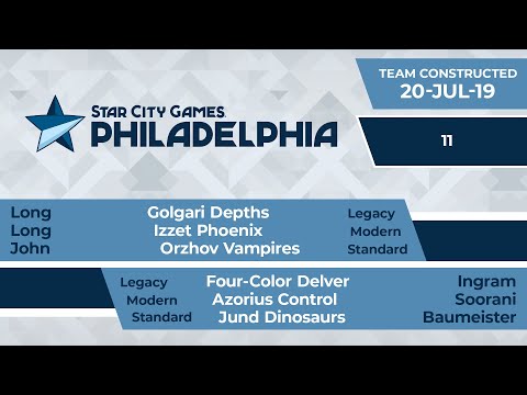 SCGPHILLY: Round 11 - Long, Long, John vs Ingram, Soorani, Baumeister | Team Modern