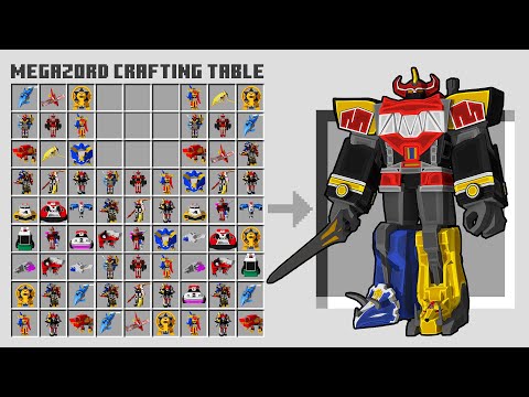 I can make giant Power Rangers Zords in Minecraft!