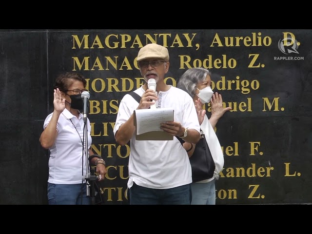 WATCH: Martial Law victims vow to guard vs tyranny under another Marcos