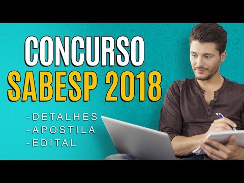 Concurso SABESP 2018 - Edital, Inscrição e Apostila!
