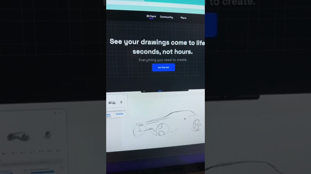 Turn scribbles into 3D renders with AI 🧠