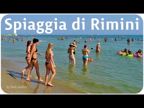 Spiaggia di Rimini, Italia