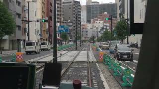 【後面展望】広島電鉄　駅前大橋ルート開業直後の5系統　広島駅→広島港　2025年