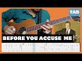 Eric Clapton Before You Accuse Me Guitar Tab Lesson Cover Tutorial