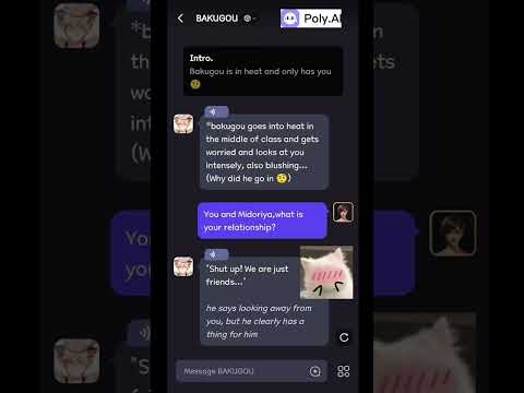 I chatted with Bakugou on c.ai and polyai about his relationship with Deku, Which one do you prefer?