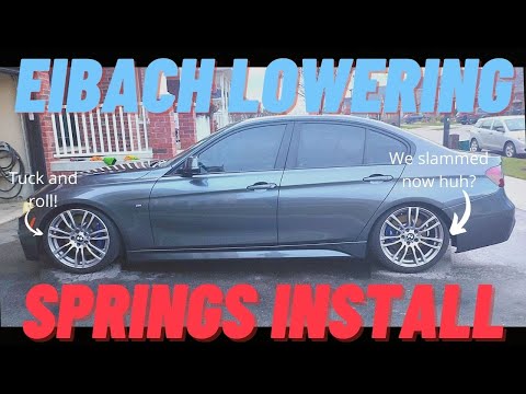 Eibach Lowering Spring Install On F30 335i xDrive