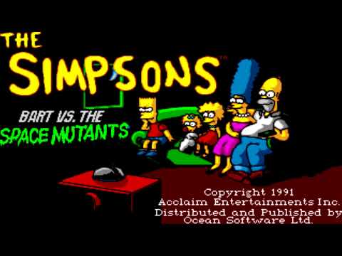 The Simpsons: Bart vs. the Space Mutants - DOS - Title Screen (Roland MT-32)