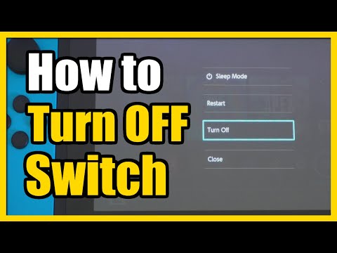 How To Turn Off The Nintendo Switch Power Off Tutorial