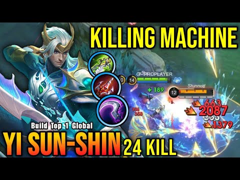 24 Kills!! Finally Best Item for YSS 100% Killing Machine!! - Build Top 1 Global Yi Sun Shin ~ MLBB