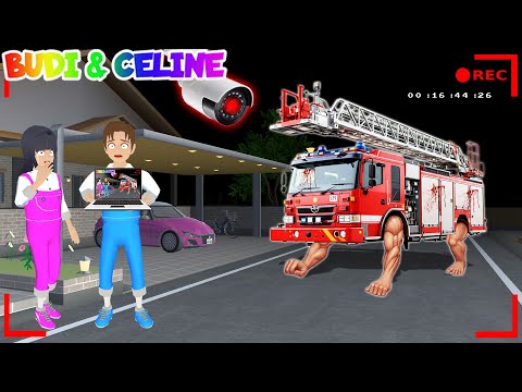 Yuta Mio Panik CCTV Merekam Anomali Mobil Damkar Berkaki | Sakura School Simulator 😱