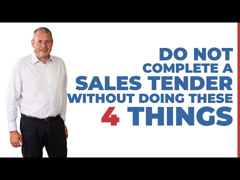 How to increase your chances of winning a new sales tender