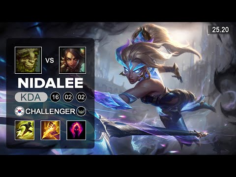Nidalee vs Ivern Jungle - KR Challenger - Patch 25.20 Season 15