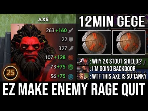 How to Make Enemy Rage Quit & Crazy Backdoor with Axe | Aggressive Plays 12Min GG by Top MMR DotA 2