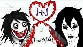 JEFF + JANE THE KILLER  💘🔪 VALENTINE´S DAY| Draw My Life | Creepypasta special love story