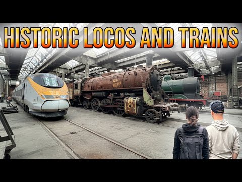 Museum Pieces are Rusting Away in an Abandoned Train Depot