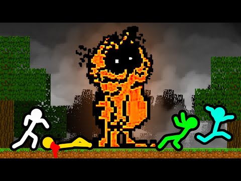 Stickman VS Minecraft: Garfield.exe - AVM Shorts Animation