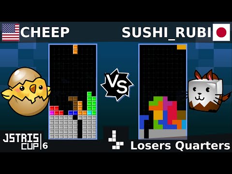 Jstris Cup 6 - Cheep Vs. Sushi Rubi - Losers Quarters