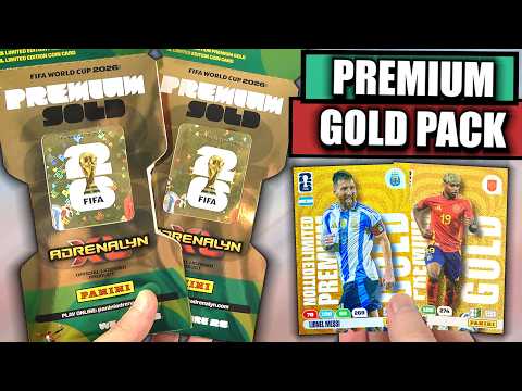 NEW WORLD CUP 2026 ADRENALYN XL Premium Gold Pack Opening | Exclusive Cards | MESSI LIMITED EDITION