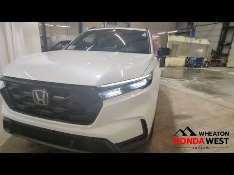 2026 Honda CR-V Hybrid Sport AWD in Platinum White Pearl for sale at Wheaton Honda West in Calgary, AB