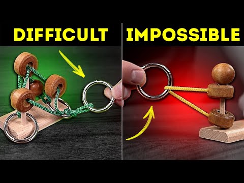 Simple Puzzles that are IMPOSSIBLE TO SOLVE - Try to remove the ring
