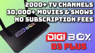 Free Streaming TV, Movies and Series - DigiBox D3 Plus Android TV Box Review