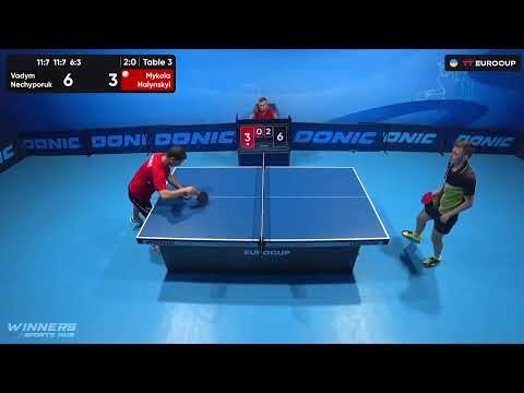 19:40 Vadym Nechyporuk - Mykola Halynskyi 15.07.2023 TT Euro.Cup Ukraine Star. Table 4