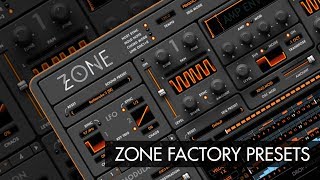 Video thumbnail for Zone - Factory Presets Preview by Audiaire