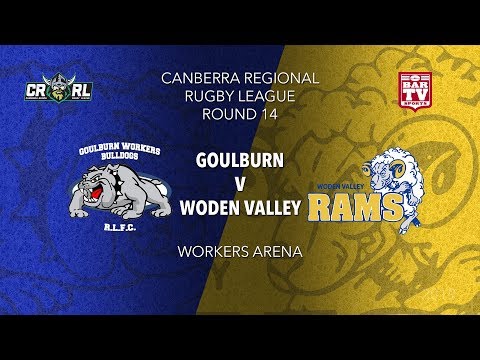 2019 Canberra Region RL Round 14 - Goulburn Workers Bulldogs v Woden Valley Rams