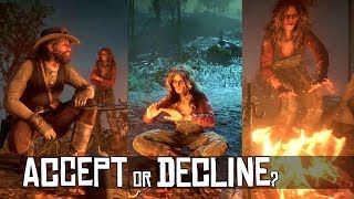 Let The Crazy Woman From Butcher’s Creek Stay By The Campfire or Decline?  - Red Dead Redemption 2