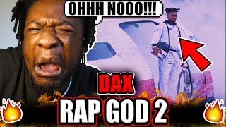 SCRU FACE JEAN Reacts to DAX - Rap God 2 (REACTION!)